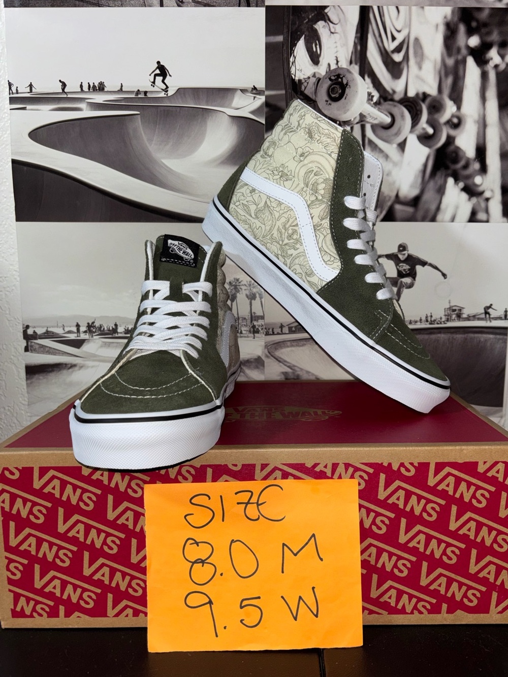 Vans Sk8-Hi sz 8.0 Men’s 9.5 Woman